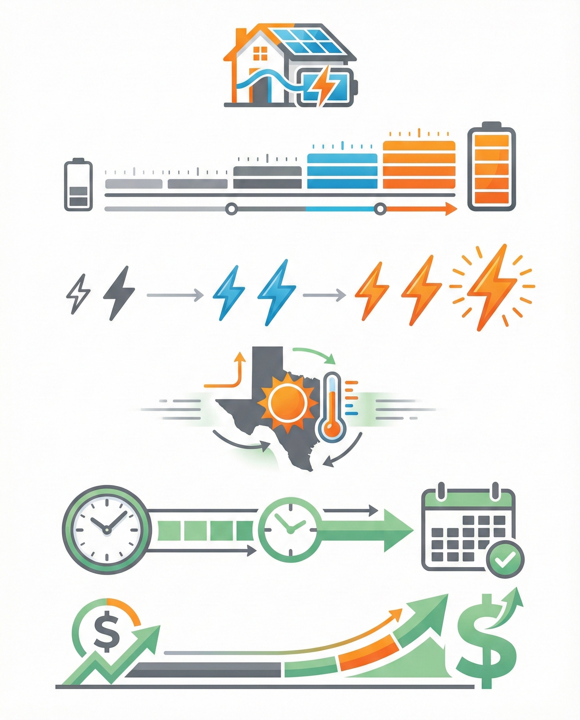 Visual comparison of home battery storage specifications and benefits