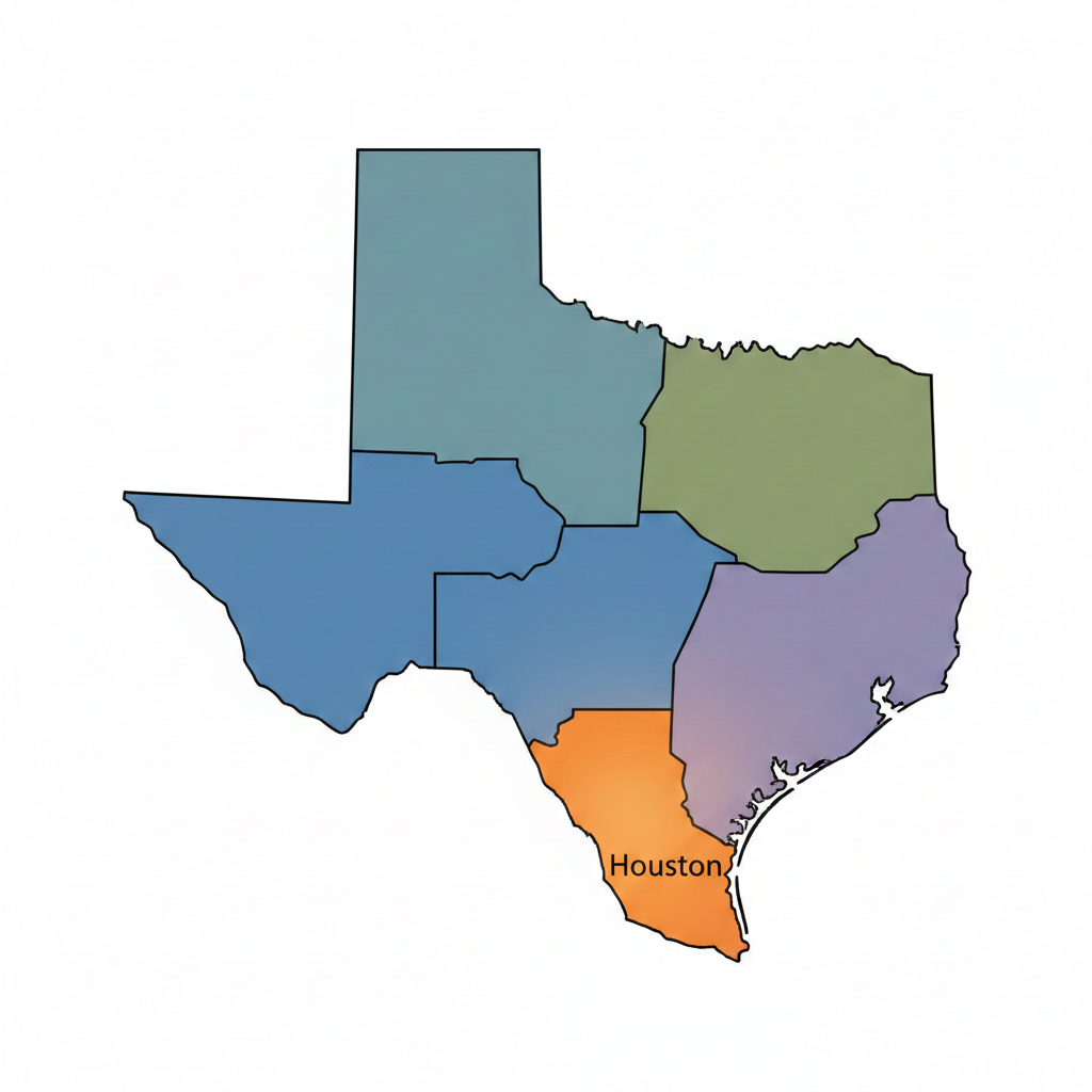 Map of Texas TDU territories showing Oncor, CenterPoint, AEP, and TNMP service areas