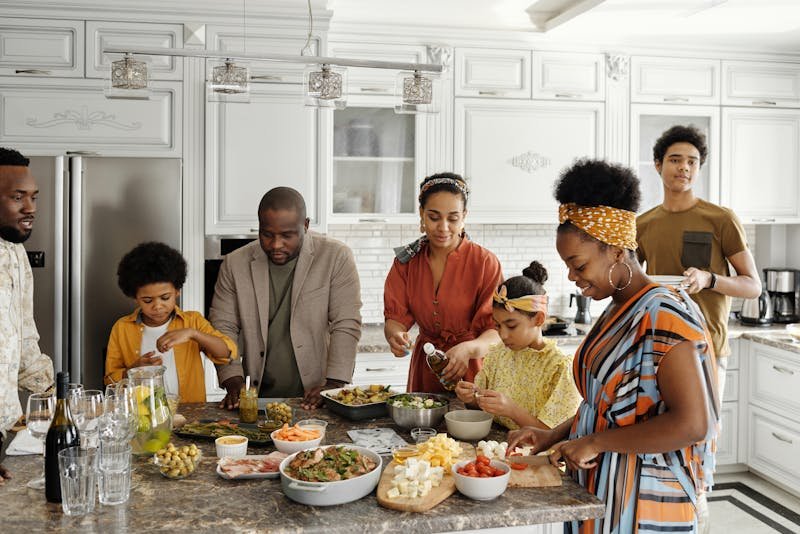 Family enjoying their home in Cypress