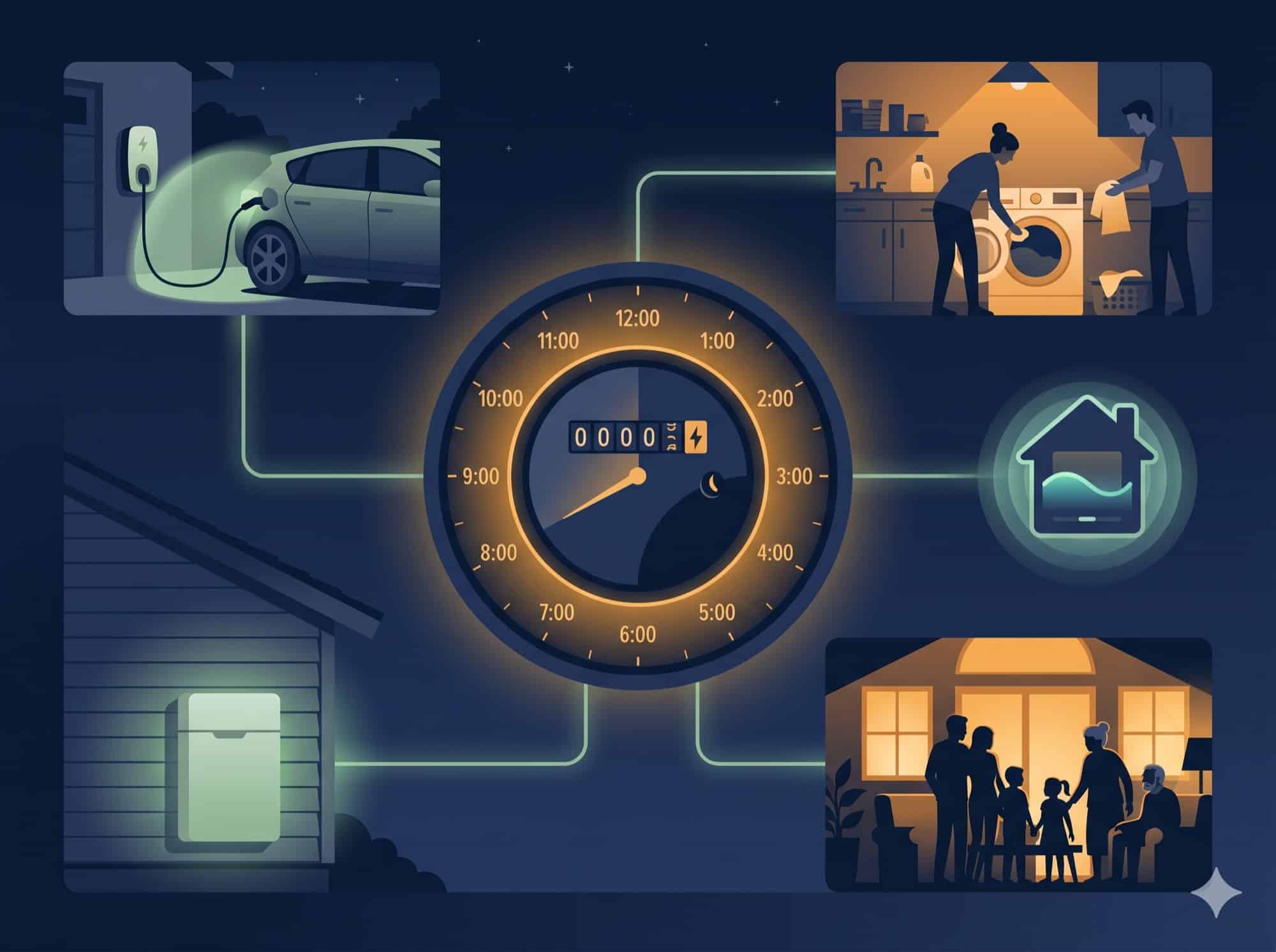 Five household profiles that save money on a free nights electricity plan in Texas