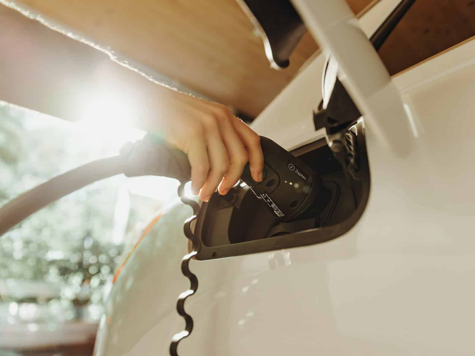 An electric vehicle charging overnight, a heavy load that suits a free nights plan