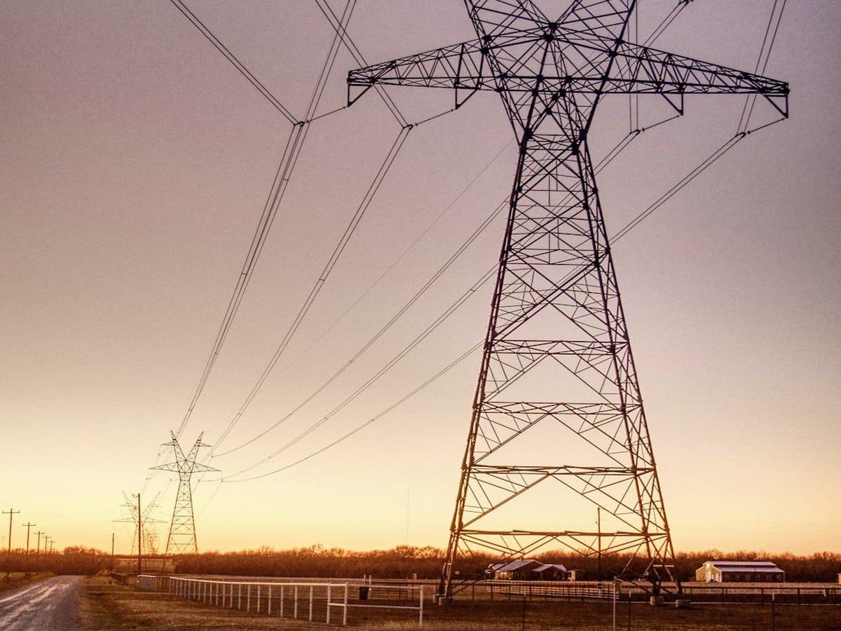 Large transmission distribution pole in Texas serving Oncor CenterPoint AEP and TNMP territories